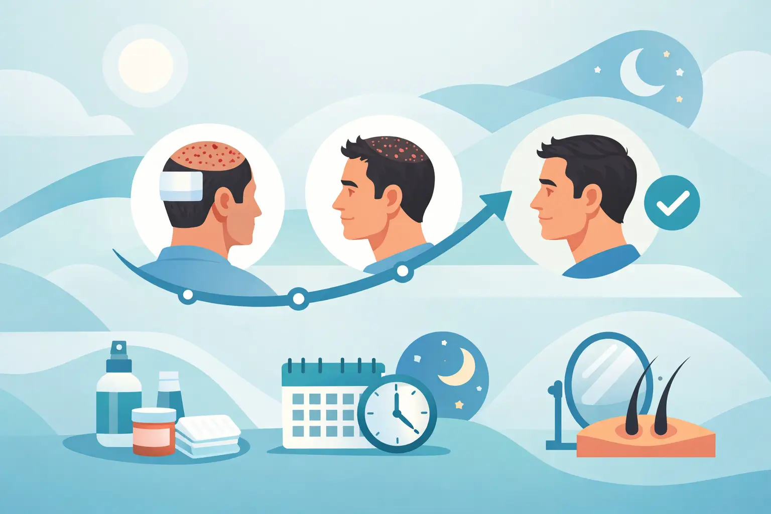 FUE Hair Transplant Recovery Timeline