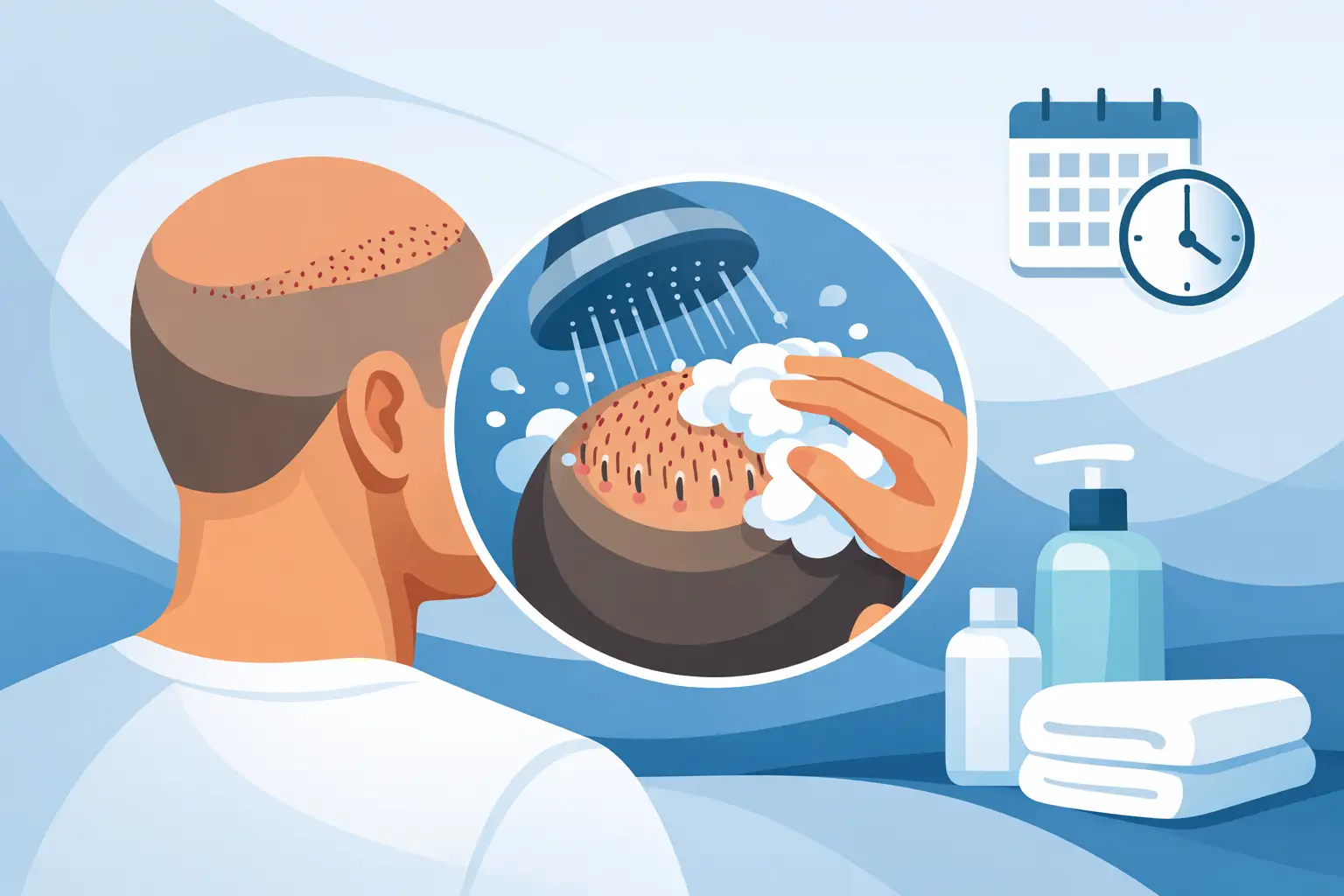 When to Wash Scalp After FUE Procedure