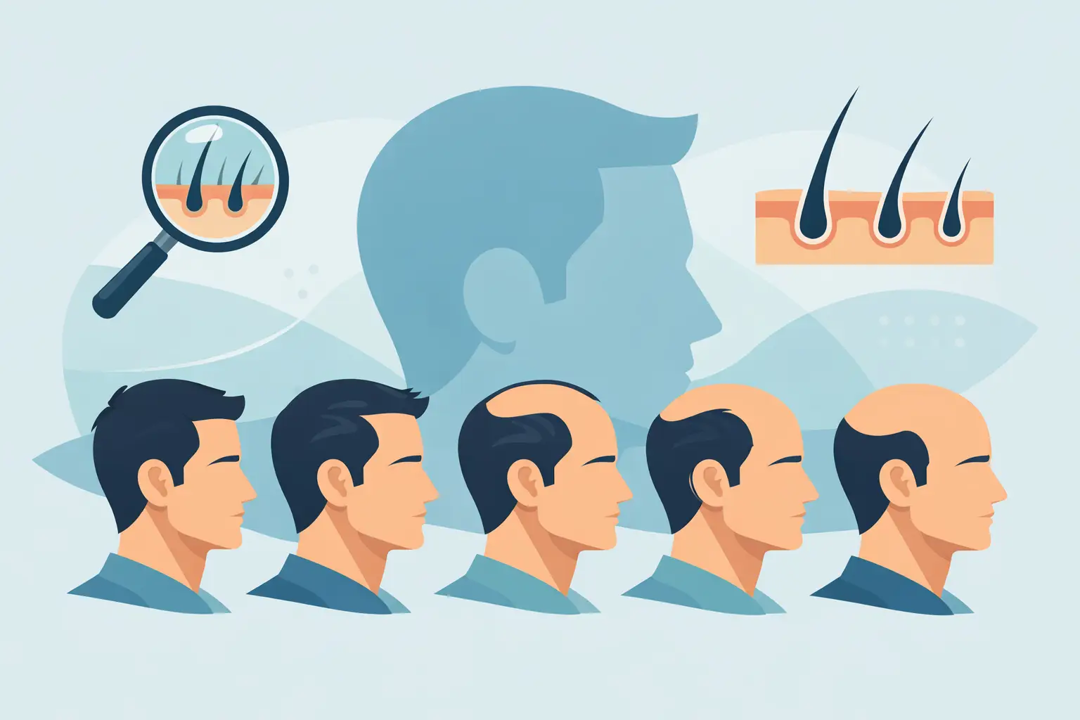 Male Pattern Baldness Stages Explained