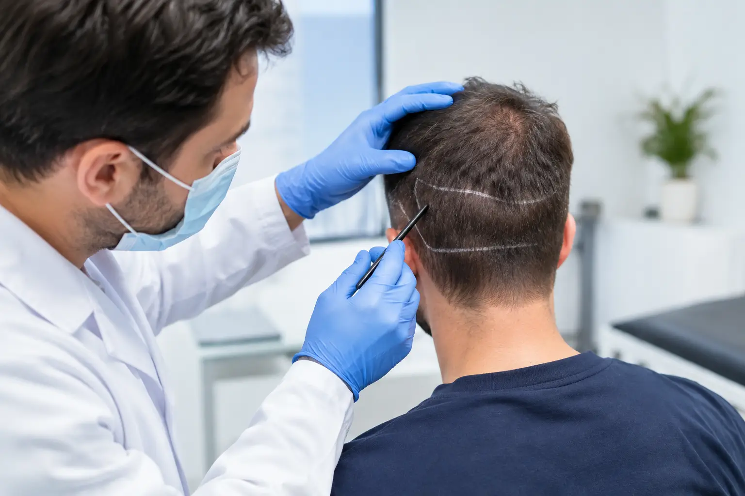 Donor Area Assessment Before an FUE Hair Transplant